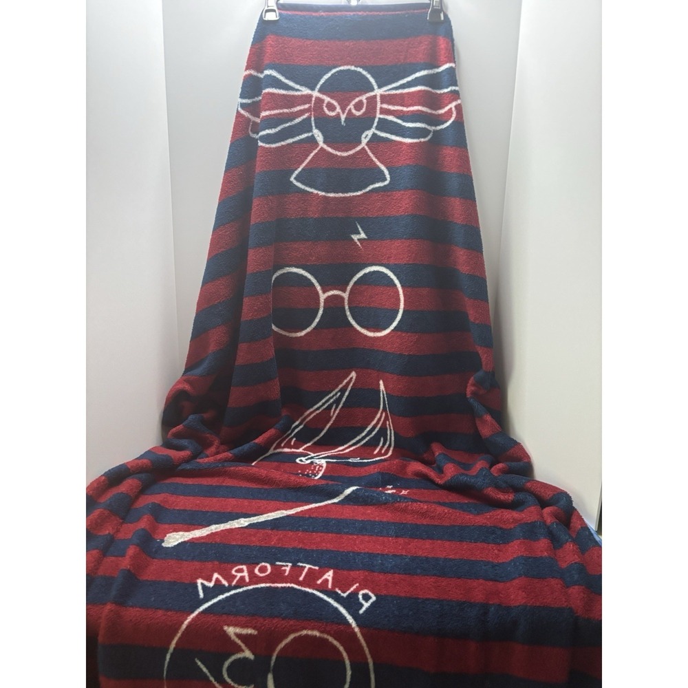 Harry Potter Plush Throw Icons Blankets, 46 X 64 Hedwig & Harry's glasses SOFT